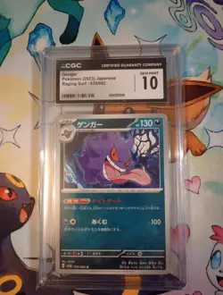 2023 Pokemon SV3A-RAGING Surf Gengar #035 CGC 10 - Image 1
