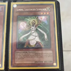 Yu-Gi-Oh Binder Page Holo 9 Cards Vintage 1996 1st & Limited Reborn Wulf Necro - Image 2