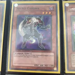 Yu-Gi-Oh Binder Page Holo 9 Cards Vintage 1996 1st & Limited Reborn Wulf Necro - Image 3