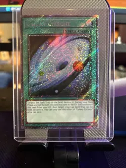 Galaxy Cyclone 1st Edition Platinum Secret Rare RA04-EN250 Yu-Gi-Oh! - Image 1