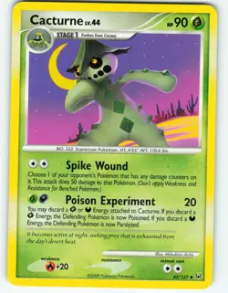 Cacturne - 42/127 Platinum - Pokemon TCG - 2009 - Image 1