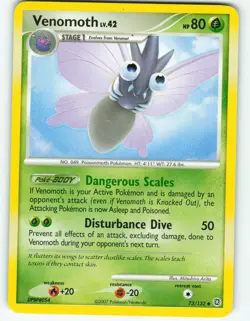 Venomoth - 73/132 Secret Wonders - Pokemon TCG - 2007 - Image 1