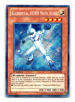 Elemental HERO Neos Alius - LCGX-EN028 - Secret Rare - 1st Edition Yugioh - Image 1
