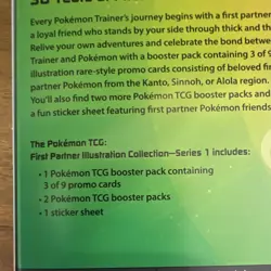 Pokemon First Partner Illustration Collection Series 1 Box Booster Promo English - Image 5
