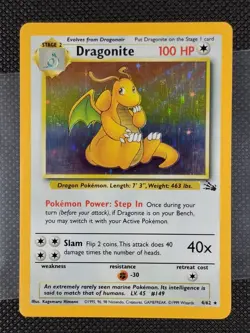 Pokemon TCG Vintage Dragonite Holo Lot Of 3 Lp(Fossil, Team Rocket Jp) - Image 2