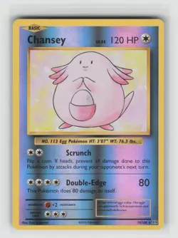 LP Chansey 70/108 Holo Reverse Holo Rare Evolutions Pokemon 2016 - Image 1