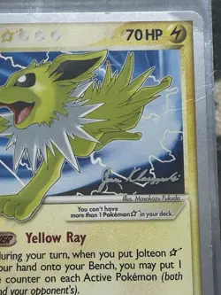 Pokemon Jolteon TCG Gold Star 101/108 World Championships 2008 - Image 2
