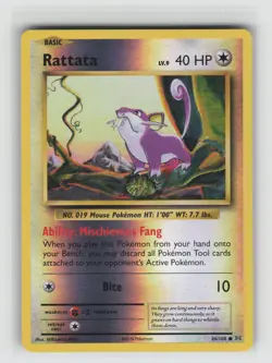 LP Rattata 66/108 Reverse Holo Common Evolutions Pokemon 2016 - Image 1