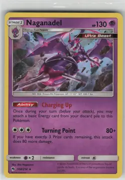 LP Naganadel 108/214 Holo Rare SM Lost Thunder Pokemon - Image 1