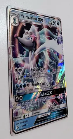 Primarina GX 42/149 Ultra Rare Sun & Moon Base Pokemon Card TCG - Image 3