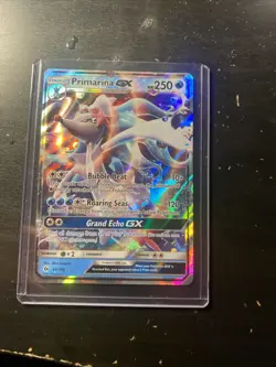 Primarina GX 42/149 Sun and Moon Base Pokemon Trading Card Ultra Rare - Image 1
