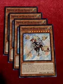 Yu-Gi-Oh! (x4) - Hrimnir The Divine Follower ALIN-EN082 Common 1st Ed. Unplayed - Image 1