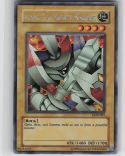 MP Alpha the Magnet Warrior DOR-001 Secret Rare Duelist of the Roses Yu-Gi-Oh - Image 1