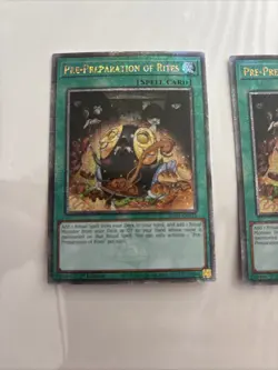 3x Pre-Preparation Of Rites | RA01-EN055 | Quarter Century Secret Rare | YuGiOh! - Image 2