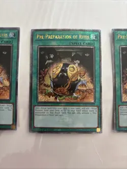 3x Pre-Preparation Of Rites | RA01-EN055 | Quarter Century Secret Rare | YuGiOh! - Image 3