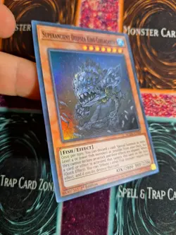 Yu-Gi-Oh! TCG Superancient Deepsea King Coelacanth MAZE-EN036 Super 1st Ed NM - Image 2