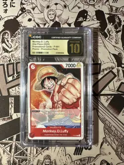 CGC Pristine 10 Monkey.D.Luffy (Promotion 2022) P-001 One Piece Pre-errata - Image 2