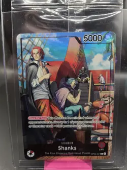 Shanks (2025 PSA Magazine Promo) OP09-001 One Piece Promotion Cards Foil SEALED - Image 1