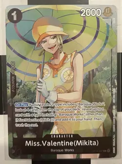 One Piece The Azure Sea's Seven Dash Pack Miss.Valentine OP14-087 - Image 1