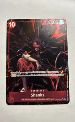 Bandai Shanks OP09-004 Emperors in the New World Alt Art Foil SR Character 12000 - Image 1