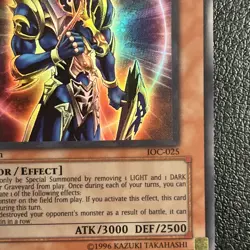 Yu-Gi-Oh! Black Luster Soldier Envoy of the Beginning 1st Edition IOC-025 Played - Image 2