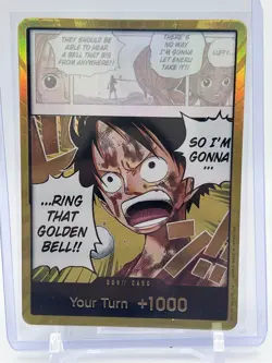One Piece Gold DON!! OP15 Luffy Golden Bell - Adventure On Kamis Island ENGLISH - Image 1