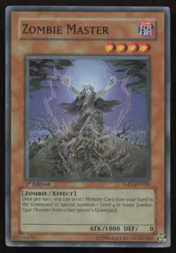 Yu-Gi-Oh TCG #TAEV-EN039 Zombie Master 1st Edition Super Rare MP - Image 1
