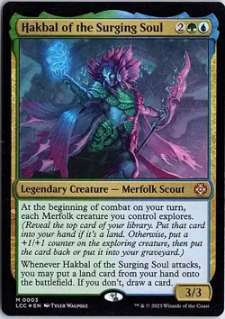 Hakbal of the Surging Soul M Commander: The Lost Caverns of Ixalan 3 LP Foil Mag - Image 1