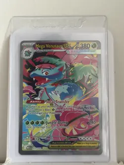 Pokemon Mega Venusaur EX Me01: Mega Evolution Holo Special Rare 380 HP 177/132 - Image 1