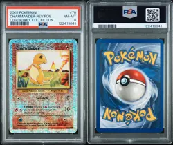 Pokemon TCG Charmander Legendary Collection 2002 Reverse Holo Card 70/110 PSA 8 - Image 3