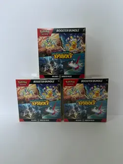 Lof Of 3 Pokemon TCG Surging Sparks Booster Bundle Sealed - Image 1