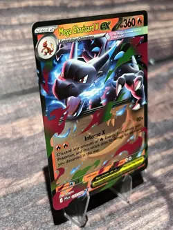 Mega Charizard X EX 013/094 ME02: Phantasmal Flames Pokemon TCG - Image 2