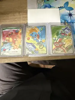 Kanto Starters First Partner Illustration Promos 30th Anniversary Pokemon NM TCG - Image 1