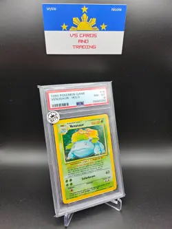 1999 POKEMON BASE SET #15 VENUSAUR HOLO PSA 8 - Image 1