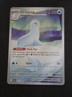 Dewgong 097/094 Me02: Phantasmal Flames Holo Pokemon Full Art - MINT PACK FRESH - Image 1