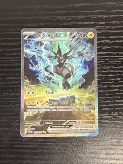 Zekrom EX SAR 166/086 SV11B Black Bolt English Pokemon Card Scarlet & Violet NM - Image 1