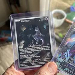 Mewtwo V ( Full Art) 072 Pokemon GO Holo. Mewtwo 151 052 black star promo - Image 3