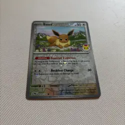 Pokemon TCG Eevee 074/131 Pokemon Day 2025 Stamped Promo MINT - Image 1