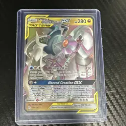 The Pokemon Company Arceus & Dialga & Palkia GX TAG TEAM Ultra Rare Holo 156/236 - Image 1