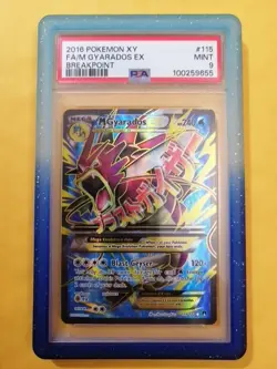 Pokemon M Gyarados EX 115/122 - PSA 9 MINT - XY Breakpoint Mega Holo Rare - Image 1
