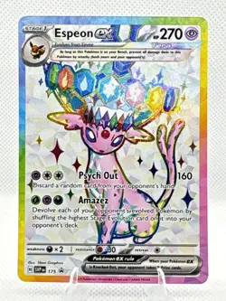 ESPEON ex #SVP175 POKEMON SCARLET & VIOLET BLACK STAR PROMO HOLOFOIL NEAR MINT - Image 1