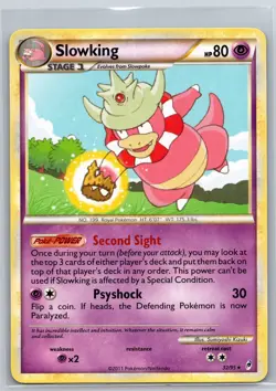 NM Slowking 32/95 Rare Call of Legends Pokemon 2011 - Image 1
