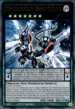 Odd-Eyes Rebellion Dragon Overlord - Ultra Rare 1st Ed. GFP2-EN004 - NM - YuGiOh - Image 1