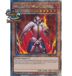 Yugioh 1x Thestalos the Firestorm Monarch RA03-EN143 Quarter Century Secret Rare - Image 1
