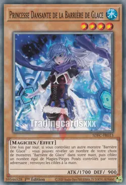 Yu-Gi-Oh! Princesse Dansante de la Barriere de Glace : C SDFC-FR013 - Image 1