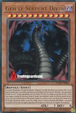 ♦Yu-Gi-Oh!♦ Geh le Serpent Divin (Divine) : DUPO-FR047 -VF/Ultra Rare- - Image 1