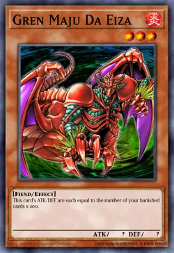 Yugioh RA04-EN124 - Gren Maju Da Eiza - Platinum Secret Rare - Image 1