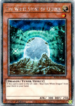 The White Stone of Legend RA03-EN208 - Platinum Secret Rare - 1st Edition Yugioh - Image 1