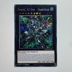 DoomZ XII End – Drastrius - DOOD-EN045 | 1st Edition Secret Rare NM YuGiOh! - Image 1