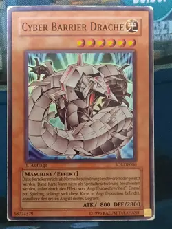 Cyber Barrier Drache SOI-DE006 1.Auflage Super Rare Deutsch VG Yugioh - Image 1